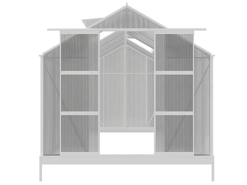 Cheap Tuinserre Van Polycarbonaat 9 M Corolle Ii - Aluminium Tuinkas
