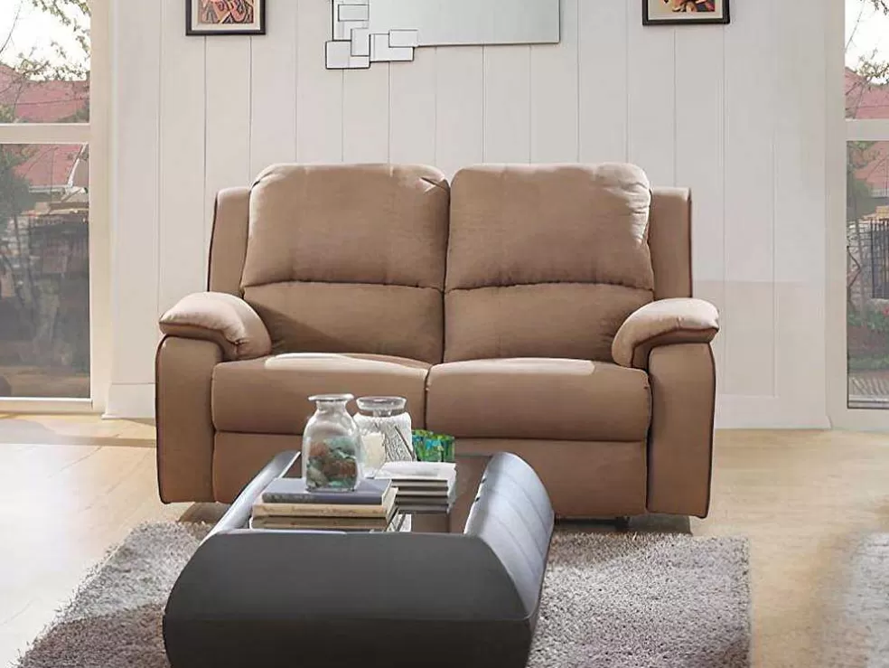 Cheap Tweezits Relaxbank Microvezel Hernani - Taupe Aanbiedingen: Zitbank & Fauteuil