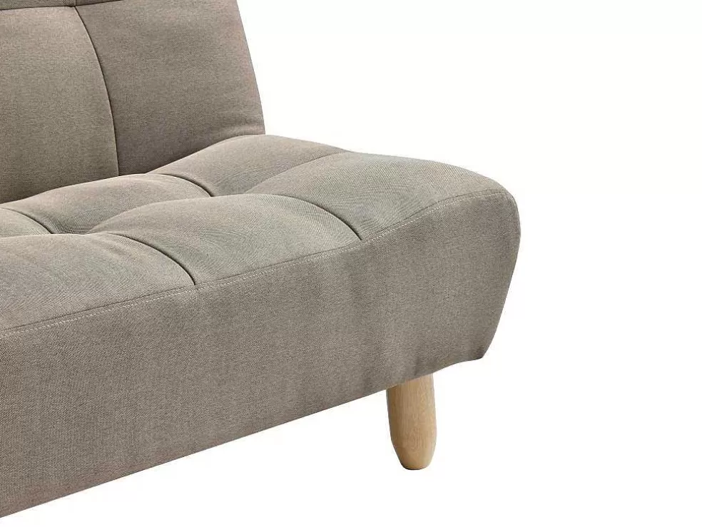 Shop Uitklapbare Chaise Longue Van Taupegrijze Stof Esteban Chaise Longue