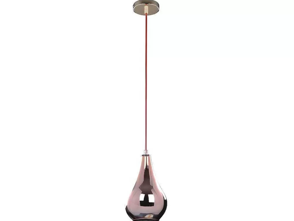 Shop Universe Hanglamp, Koper, Goud, Rood, 16X16X130 Cm, Aanbiedingen: Woonaccessoires