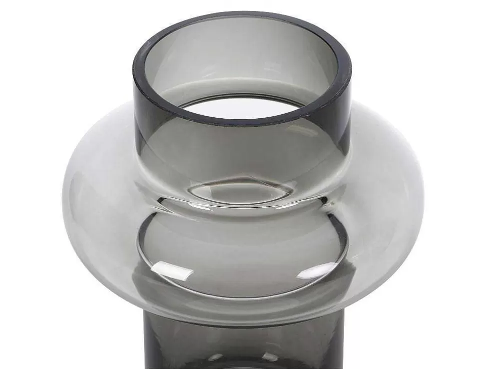 Sale Vaas Van Getint Glas - D16,5 X H25 Cm - Glas - Gerookt Grijs - Valoit Aanbiedingen: Woonaccessoires