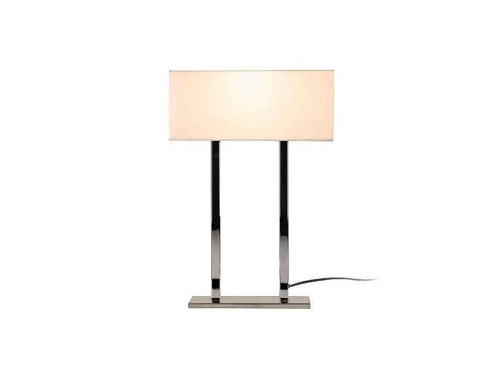 Best Vicenza Tafellamp, Chroom, Wit, 35 X 15 X 52 Cm, Lamp