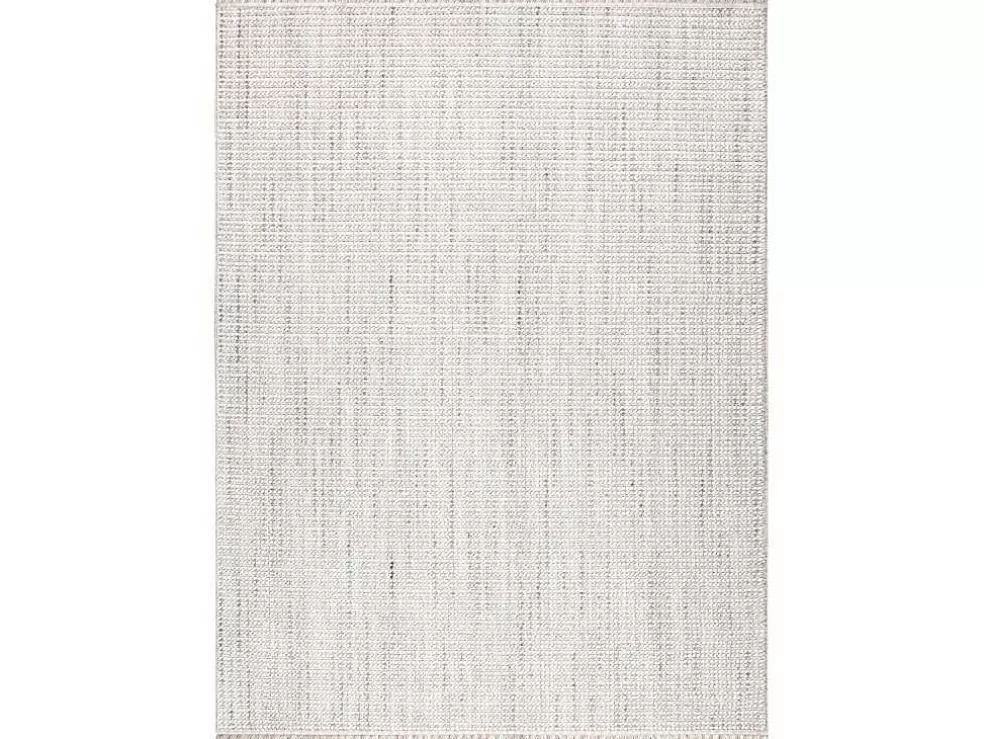 Cheap Vloerkleed Nano Eo78C Melange, Lus, Platgeweven Grijs / Wit 140X190 Cm Klein Tapijt