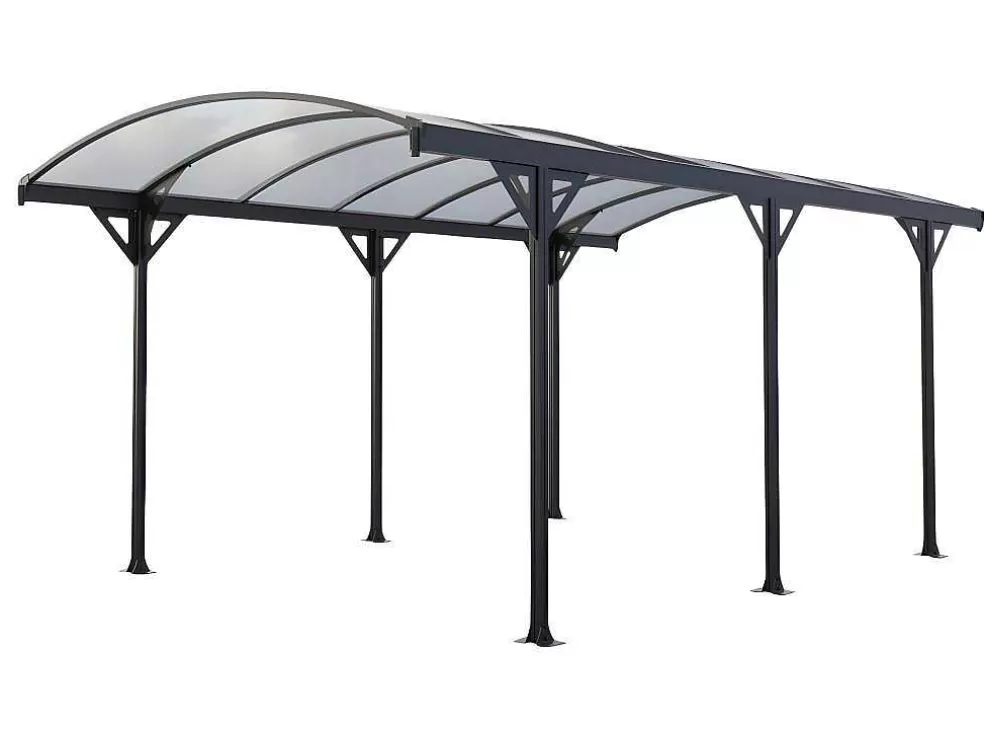 Cheap Vrijstaande Carport Van Aluminium Genaro - Grijs - 15,3 M Carport