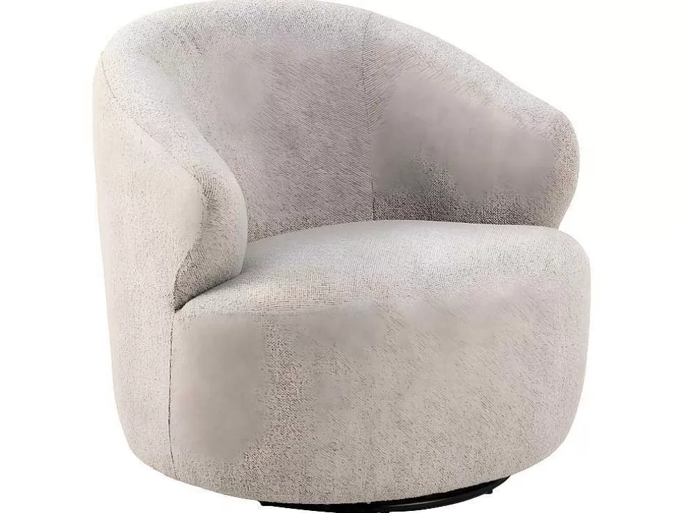 Best West Fauteuil Draaifunctie, Terugkeer Beige. Fauteuil Met Holle Rugleuning