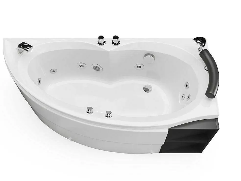 Best Sale Wit Asymmetrisch Bubbelbad - 1 Plaats - 150 X 100 Cm - Hoek Rechts - Tabana Massagebad