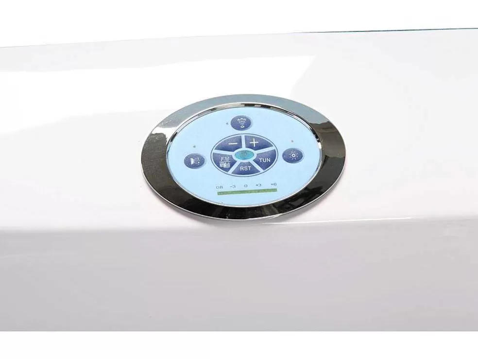 Online Wit Bubbelbad 180 X 96 Cm Met Frontglas 9 Jets Jasmine Massagebad