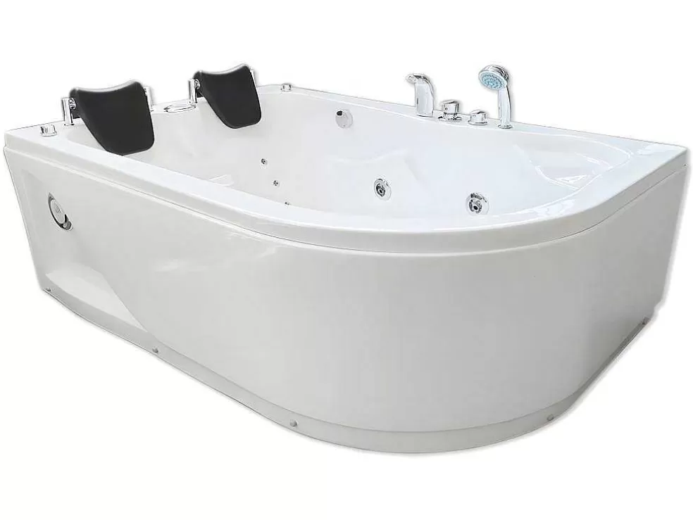 Clearance Witte Hottub 170 X 115 Cm Voor 2 Personen 15 Jets Tulip Massagebad