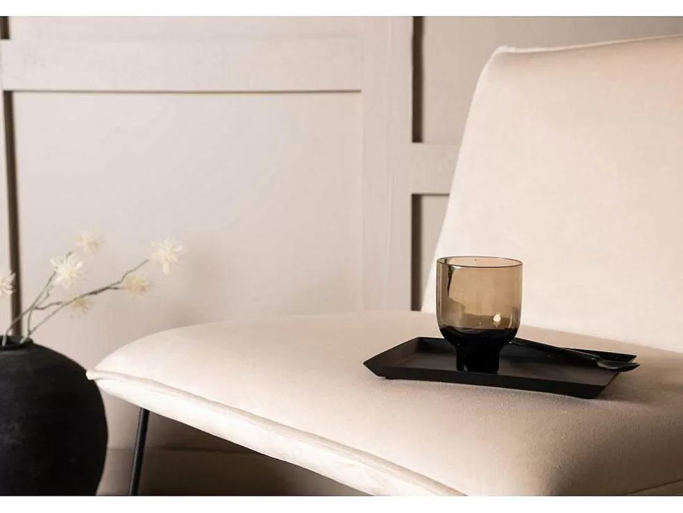 New X-Lounge Fauteuil Velours Offwhite. Aanbiedingen: Zitbank & Fauteuil